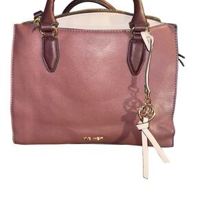 Nine West Mauve and Cream Satchel